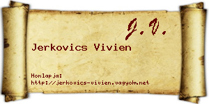 Jerkovics Vivien névjegykártya
